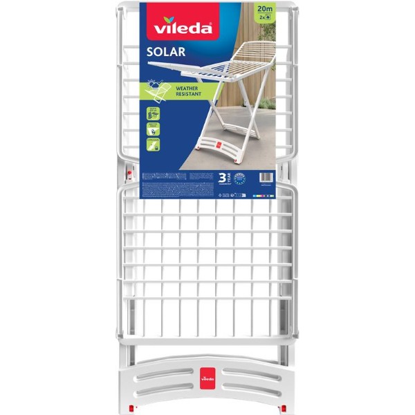 Фото - Сушарка для білизни Vileda Солар (Solar) 20 м, пластикова, для дому та вулиці  1 шт. (4023103201927)